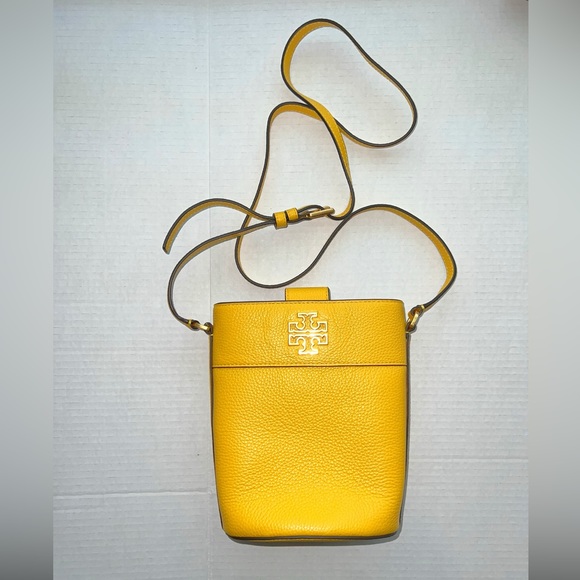 Tory Burch Handbags - TORY BURCH Britten Mini Bucket Bag Goldfinch